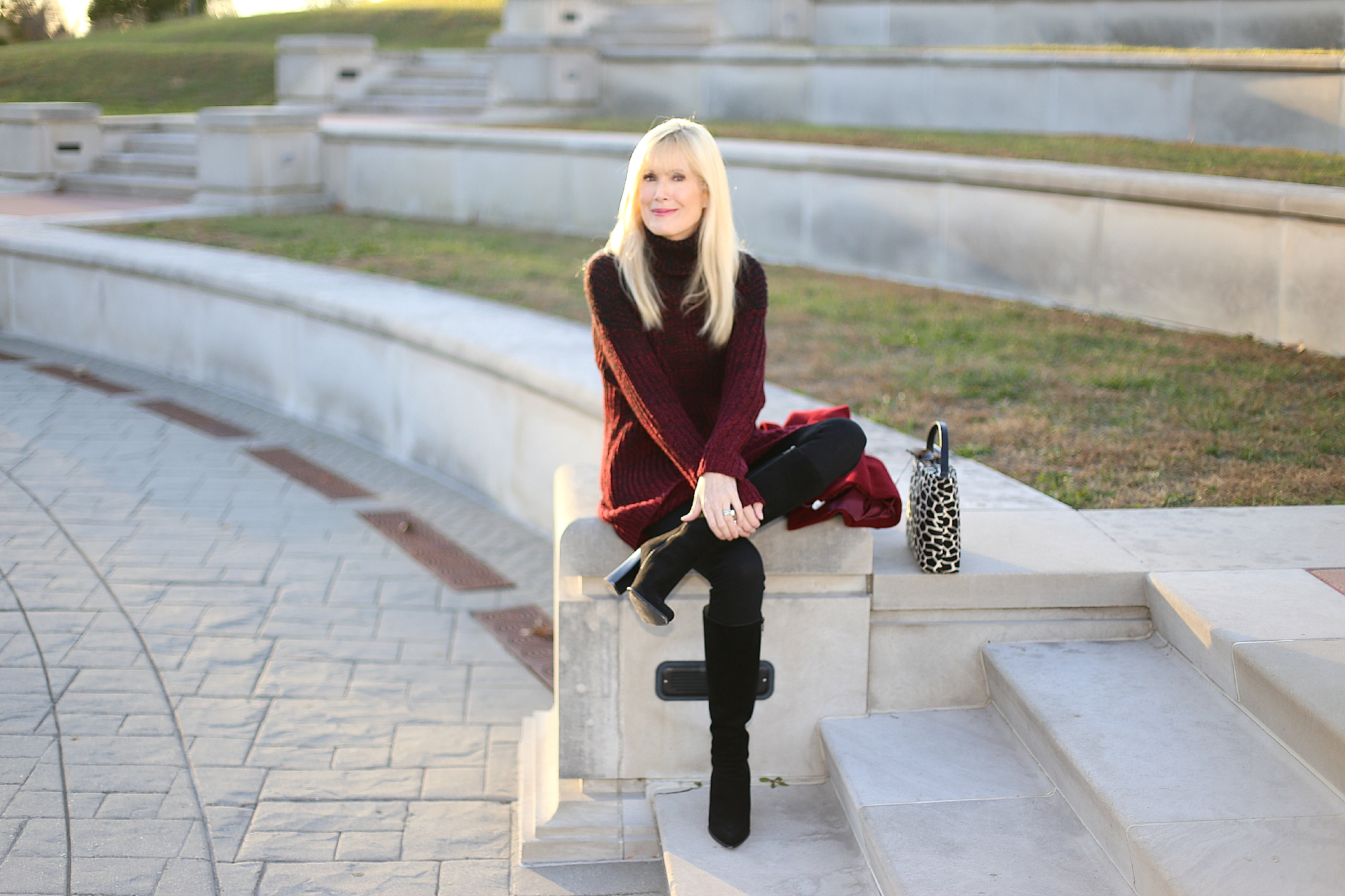 Bordeaux sitting on wall