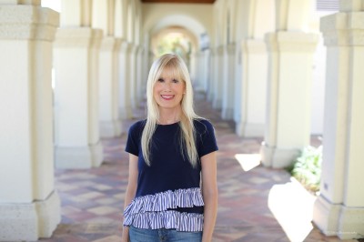 Elevate Your Basics With  A Ruffle Tee