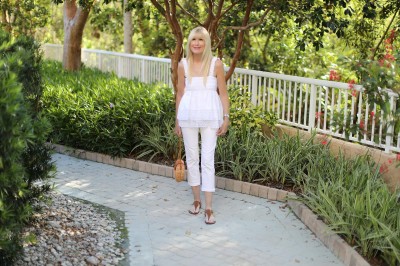 This Season’s Perfect White Eyelet Top