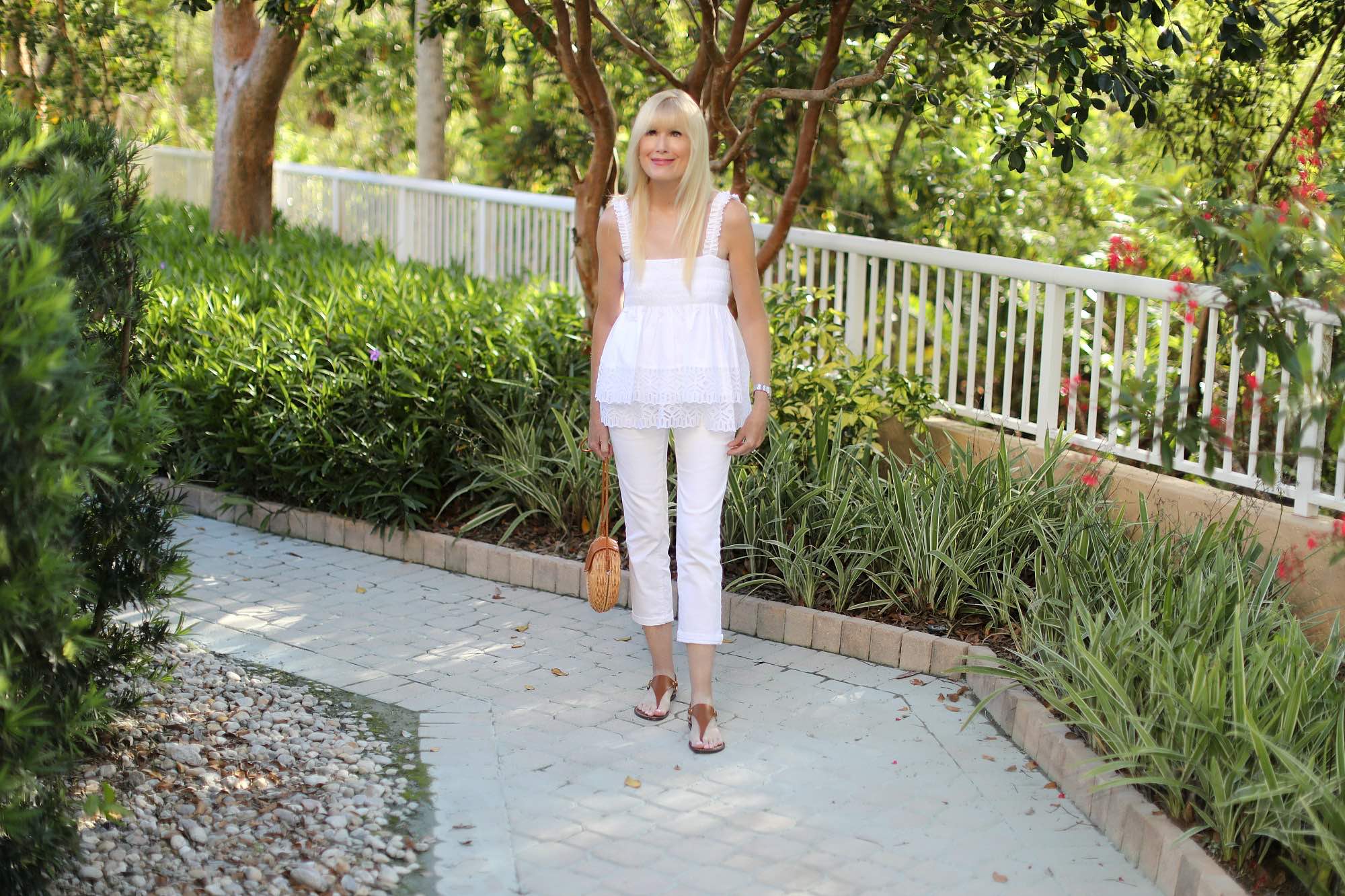This Season’s Perfect White Eyelet Top