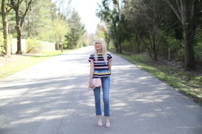The Perfect Peplum Top And Spring Sandals For Under $80