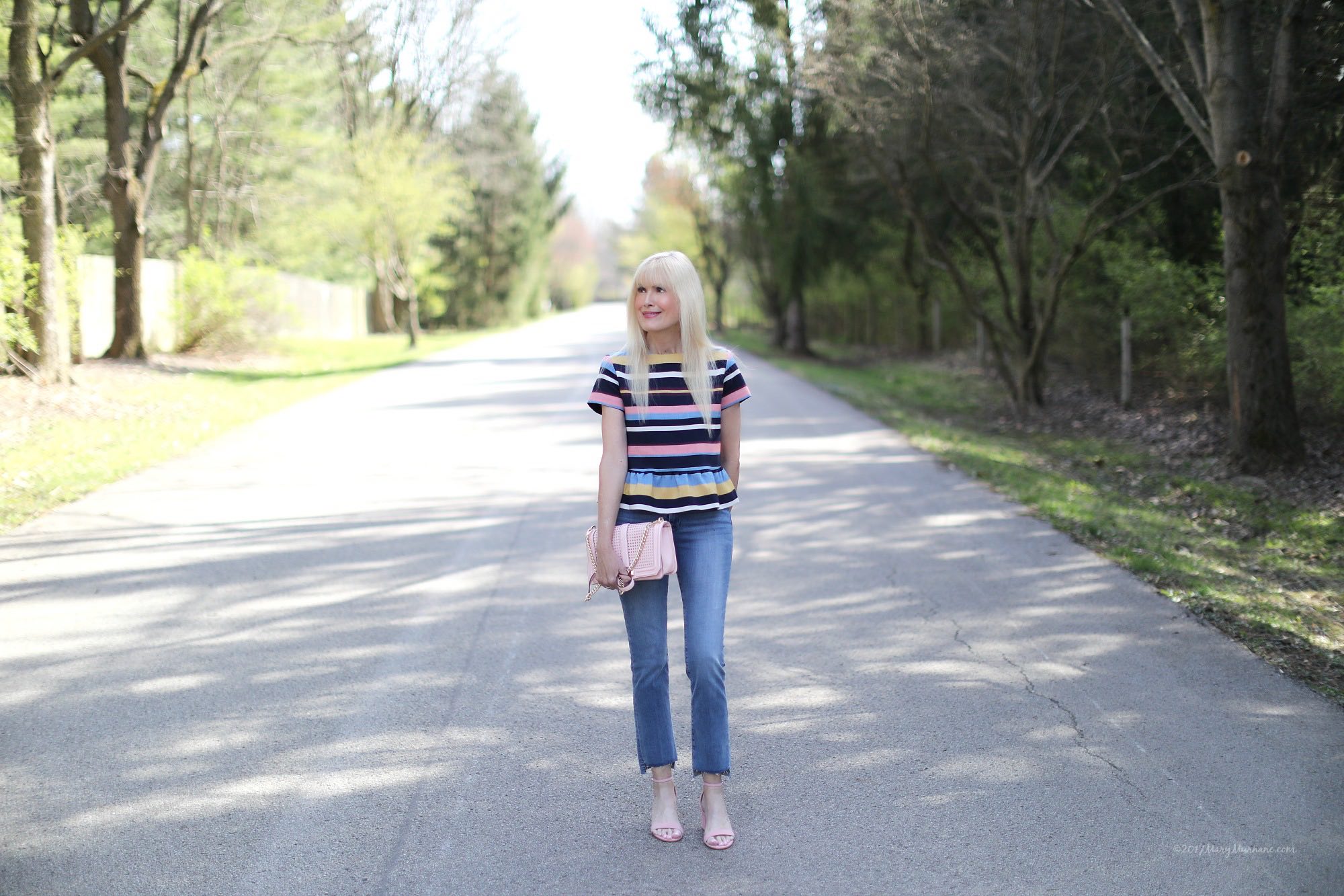 The Perfect Peplum Top And Spring Sandals For Under $80