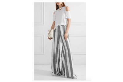 Wide-Leg Linen Pants