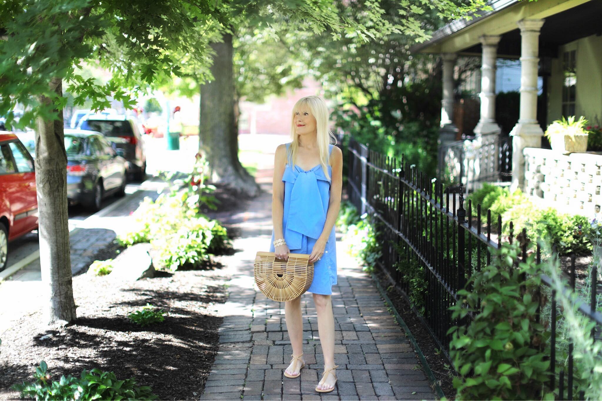 CLU BLUE SHIFT DRESS