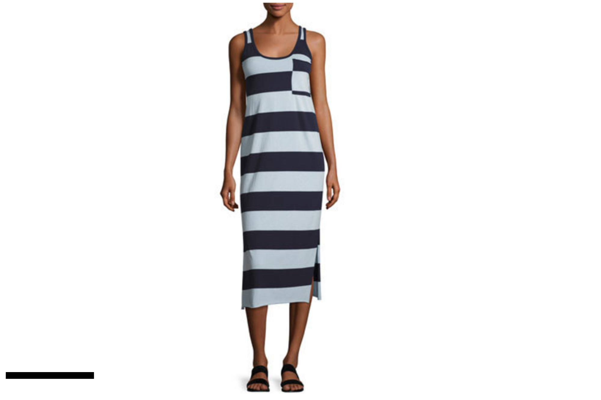 ATM STRIPED MAXI DRESS