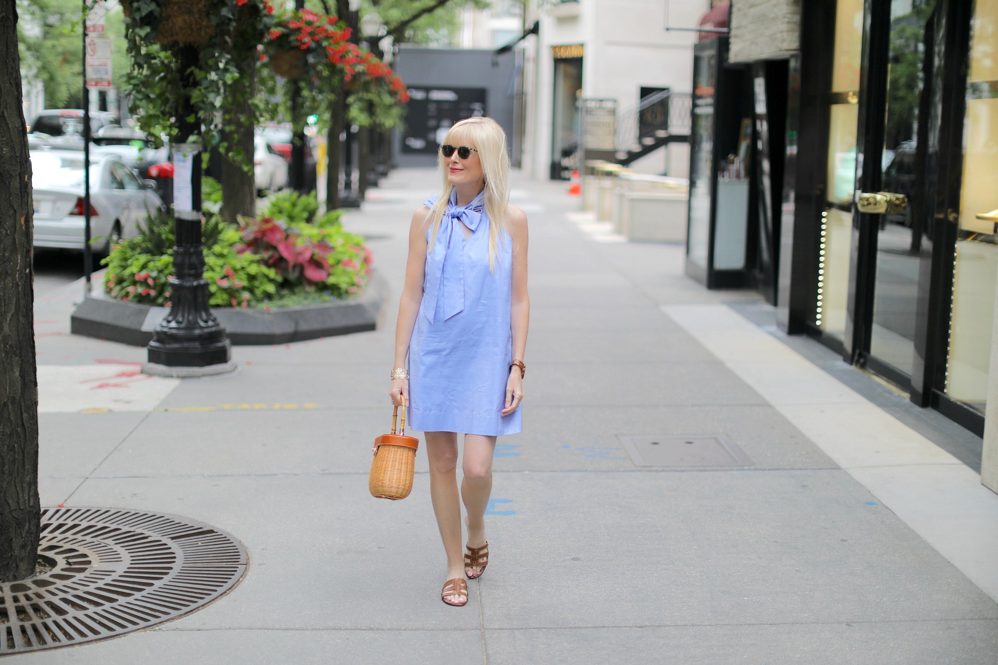 A Bow Embellished Dress