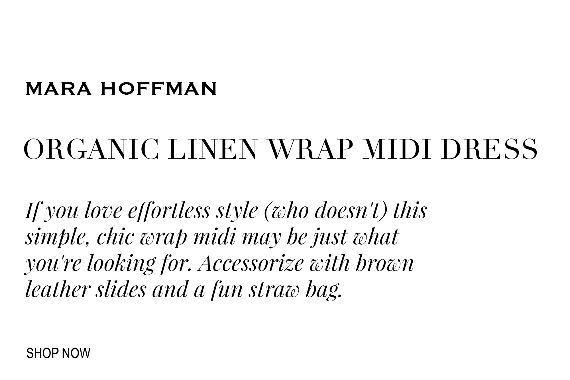 WHITE LINEN WRAP DRESS