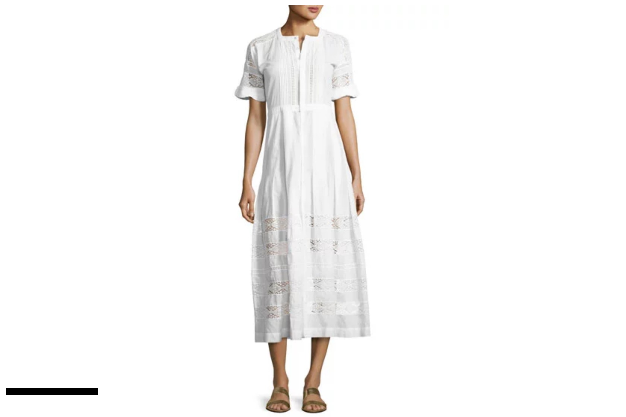 Loveshackfancy Lace-Inset Cotton Dress