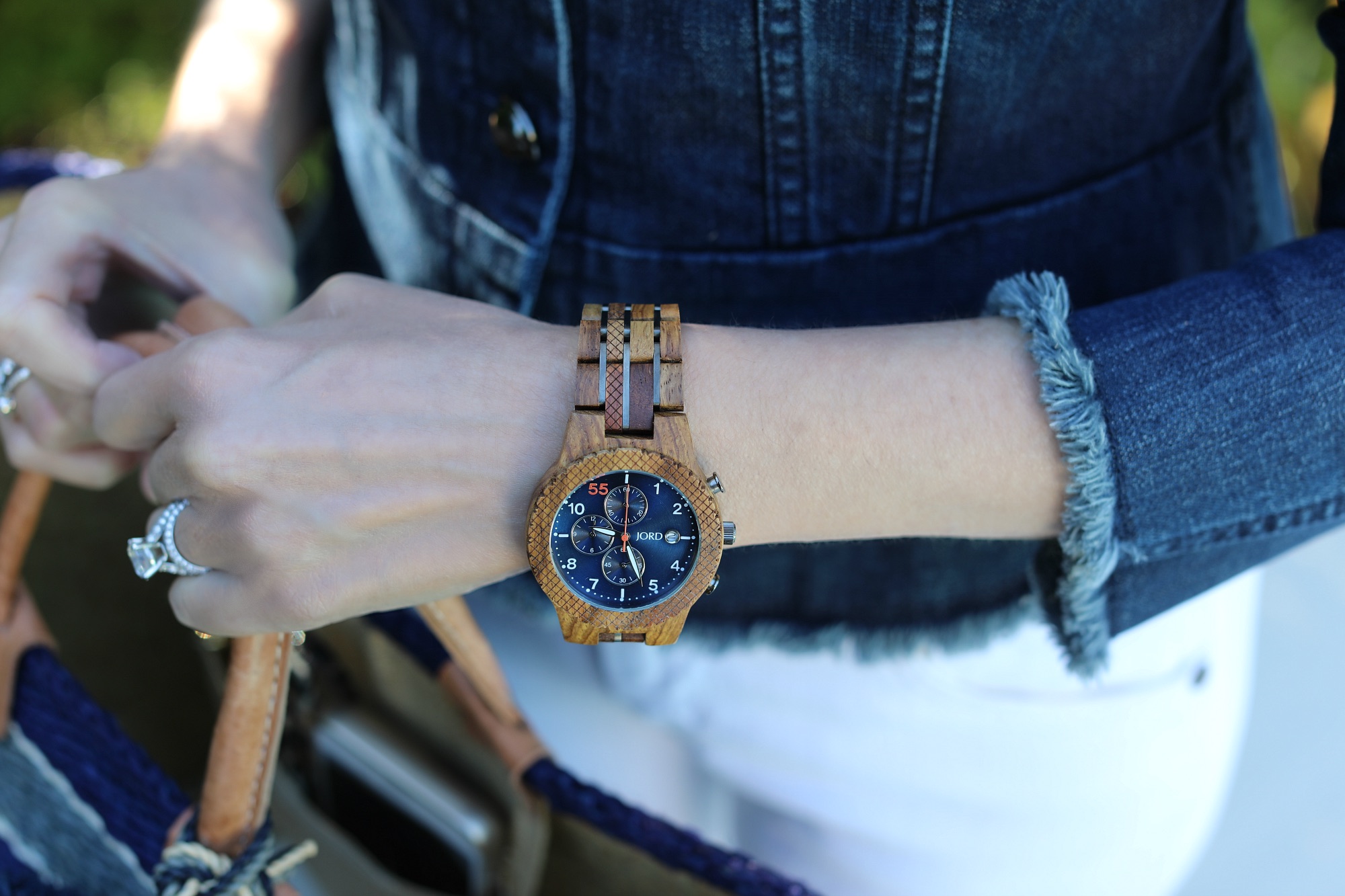 JORD Kosso & Midnight Blue Wood Watch