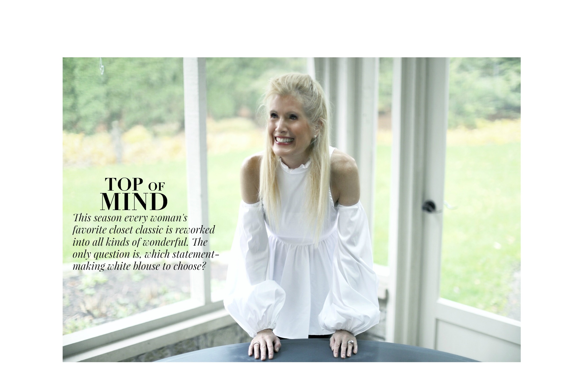 A Modern White Blouse