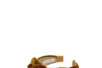 Jennifer Behr Triple Rosette Velvet Headband